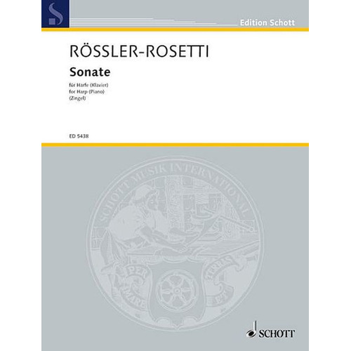 Sonata For Harp Arr Zingel Book