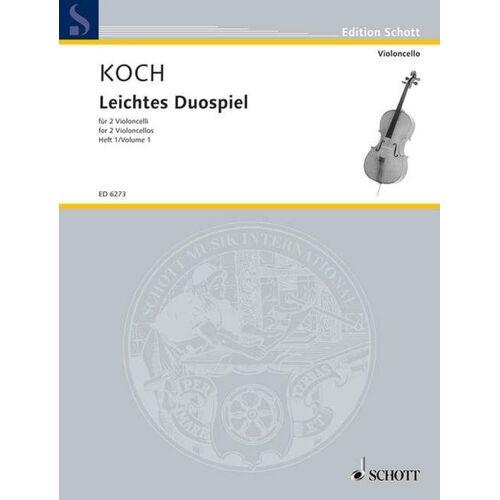 Easy Duets Vol 1 For 2 Cellos Ed Koch Softcover Book (Cello)