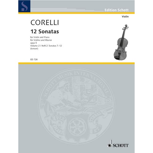 12 Sonatas Op 5 Book 2 for Violin and Piano
