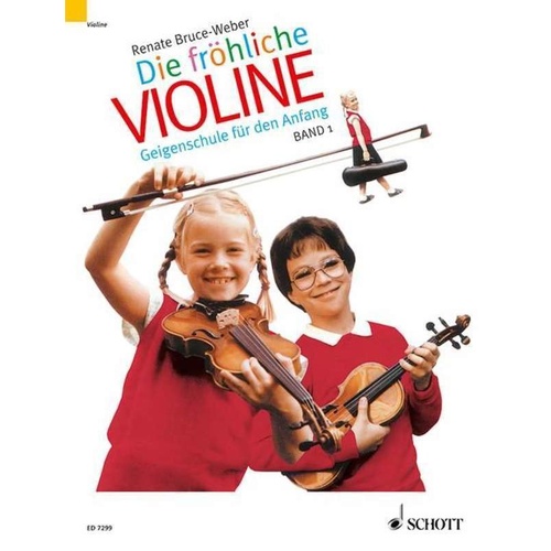 Merry Violin Method & Performance Book Volume 1 by Schott Music - Violin Instruction and Play Pieces, 160 Pages, Series: Die frhliche Violine