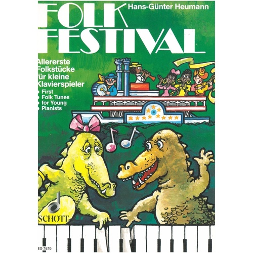 Heumann Folk Festival First Folk Tunes for Young Pianists - Piano Music, 24 Pages, Schott Music