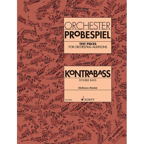 Test Pieces for Orchestral Auditions - Double Bass Sheet Music and Albums