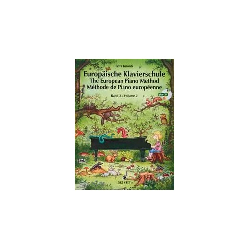 European Piano Method Volume 2 BK/CD by Schott Music, 96 Pages, Modern Piano Pedagogy