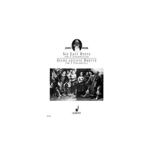 Hook - Six Easy Duets Op. 58 for 2 Cellos, Publisher: Schott Music, 36 Pages, Cello Duet