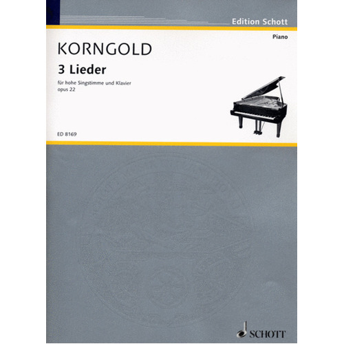 Songs 3 Op 22 Book