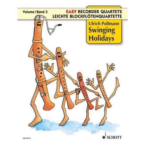 Easy Recorder Quartets Swinging Holidays Vol 3 (Softcover Book)