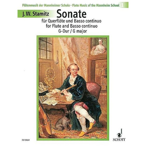 Sonata G Ed Ruf Flute/Bc (Mannheim School Book 1) Book