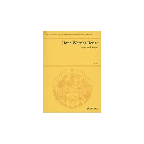 Henze - Venus und Adonis Opera in One Act Score, Study Score, 302 Pages, Schott Music