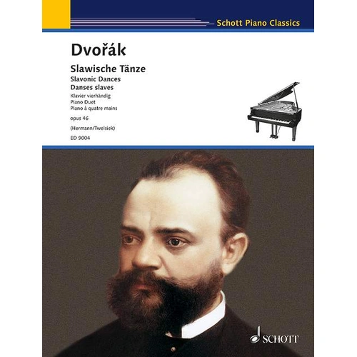 Dvorak Slavonic Dances Op 46 for Piano Duet Sheet Music