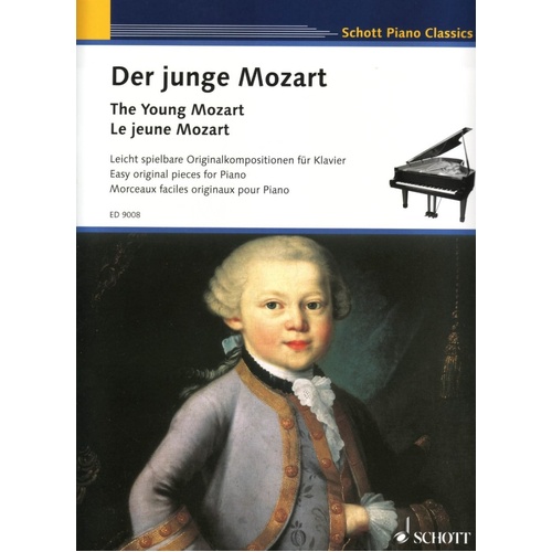 Young Mozart for Piano - Schott Music Edition, 24 Pages, Includes London Sketch Book Pieces and Earlier Works