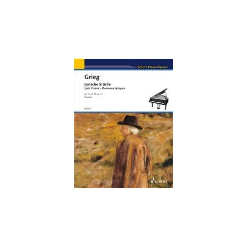 Grieg - Lyric Pieces Op. 12, 38, 43 for Piano, Ed. Twelsiek, 59 Pages