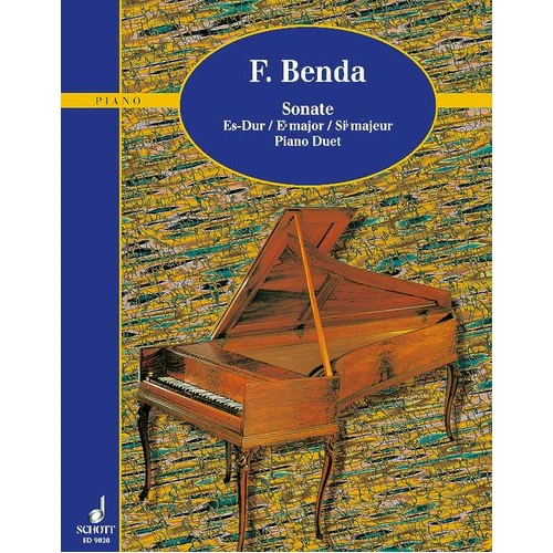 Benda Sonata in Eb Major for Piano Duet