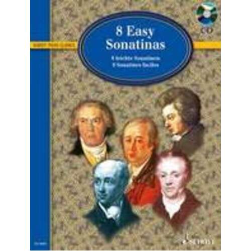 8 Easy Sonatinas From Clementi To Beethoven Softcover Book/CD