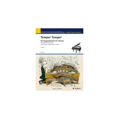 Tempo! Tempo! 40 Original Piano Pieces by Monika Twelsiek - Piano Solo, 80 Pages, Schott Music