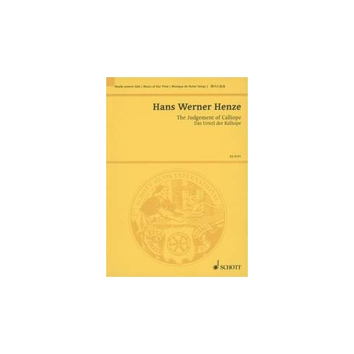 Henze - The Judgement of Calliope Study Score, Schott Music, 76 Pages