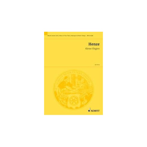 Henze - Kleine Elegien for Old Instruments Study Score