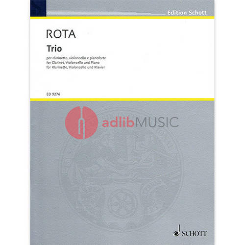 Rota Trio for Clarinet, Cello and Piano - Chamber Sheet Music