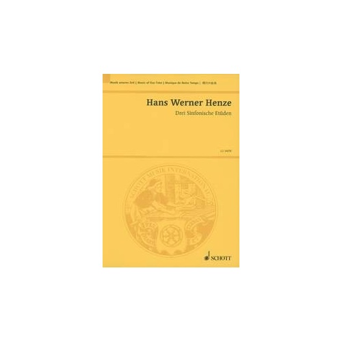Henze - Drei Sinfonische Etuden Study Score, Orchestra, 64 Pages, Schott Music
