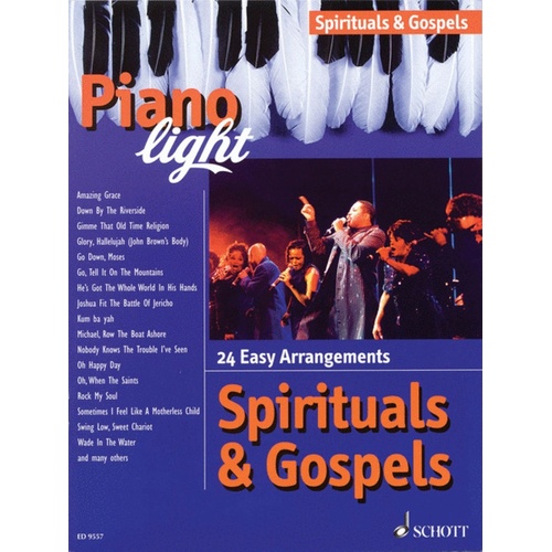 Piano Light Spirituals And Gospels Book