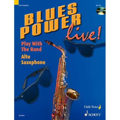 Blues Power Live! Alto Sax Softcover Book/CD