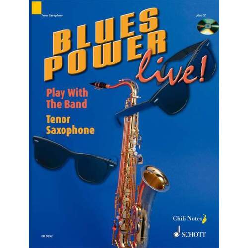 Blues Power Live! Tenor Sax Softcover Book/CD