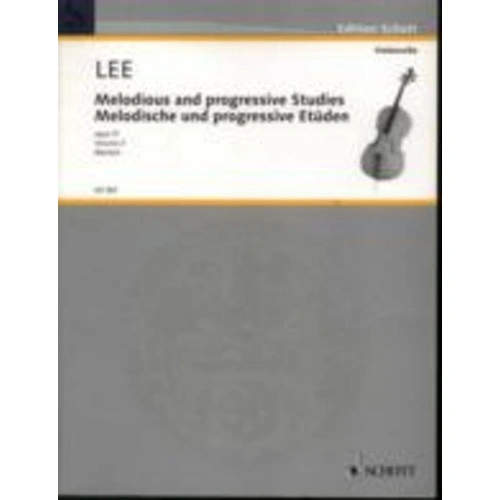 Lee Melodic and Progressive Studies Op. 31 Vol. 2 for Cello, 24 Pages, Published by Schott Music