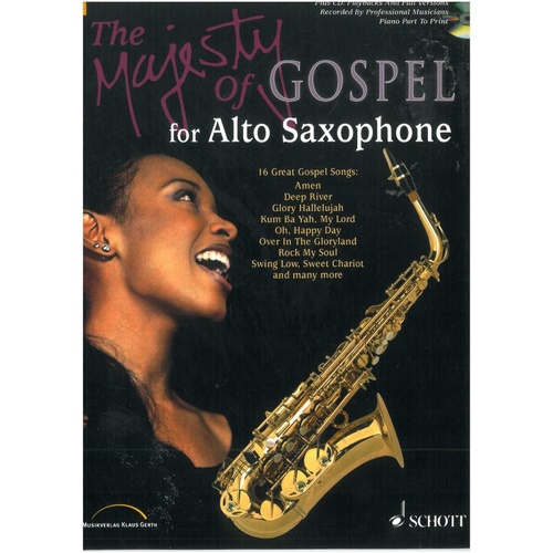 Majesty of Gospel Alto Saxophone Book with CD