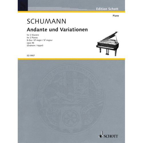 Andante And Variations Op 46 B Flat 2 Piano 4 Hand Book