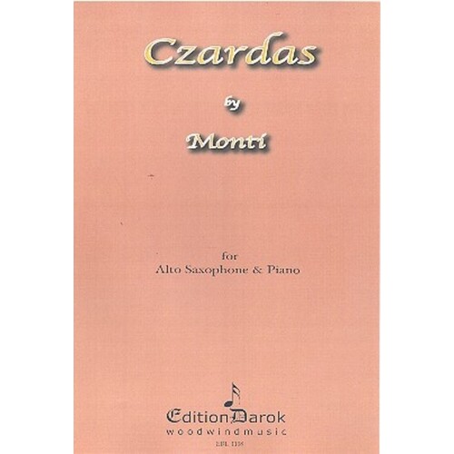 Monti - Czardas Alto Sax/Piano Arr Kovacs (Softcover Book)