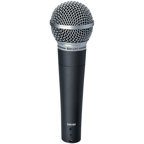 Eikon DM580 Vocal Dynamic Microphone with Clip, Cardioid Pattern, Frequency Response 50-16000 Hz, Max SPL 137 dB, Includes Mic Clip