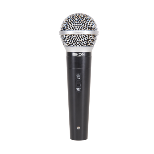 Eikon DM580LC Dynamic Vocal Microphone with On/Off Switch, Cable & Clip, Cardioid Pattern, 70-14000 Hz Frequency Response