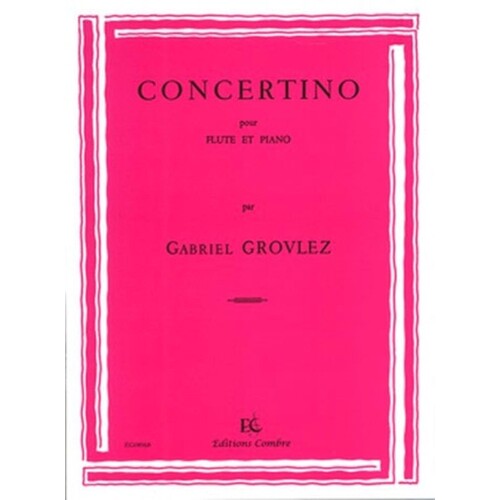 Grovlez - Concertino Flute/Piano (Softcover Book)