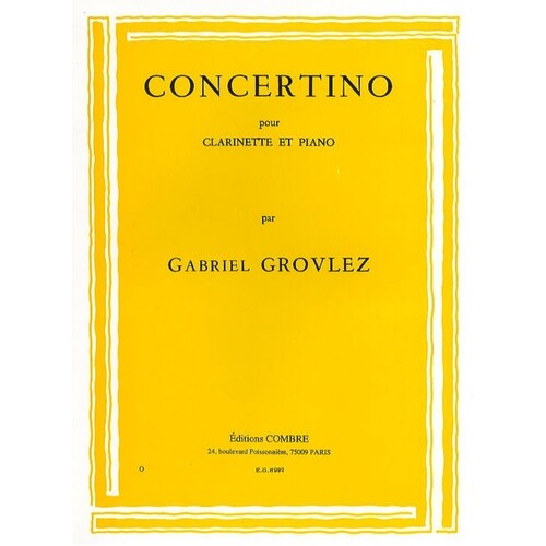 Concertino clarinet Piano (Softcover Book)