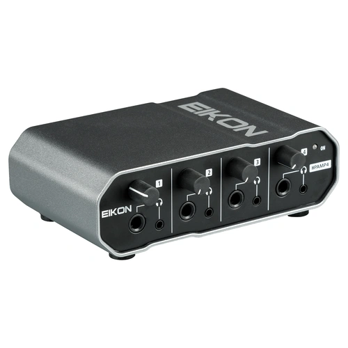 Eikon 4-Channel Headphone Amplifier EHPAMP4 with 4 Outputs, Stereo Input, and Individual Level Controls