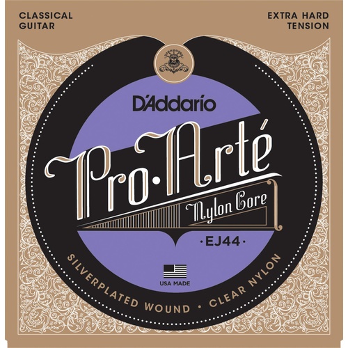 D'Addario EJ44 Pro-Arte Nylon Classical Guitar Strings, Extra Hard Tension