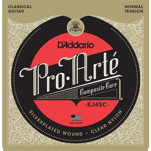 D'Addario EJ45C Pro-Arte Composite Classical Guitar Strings, Normal Tension