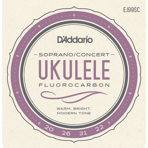 D'Addario EJ99SC Pro-Arte Carbon Ukulele Strings, Soprano / Concert