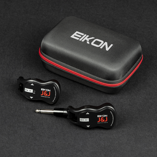 Eikon EKJJA UHF Guitar Wireless System 512-541.7 MHz with USB Charging Cable, 50 Channels, Up to 30m Range, Built-in Lithium Battery