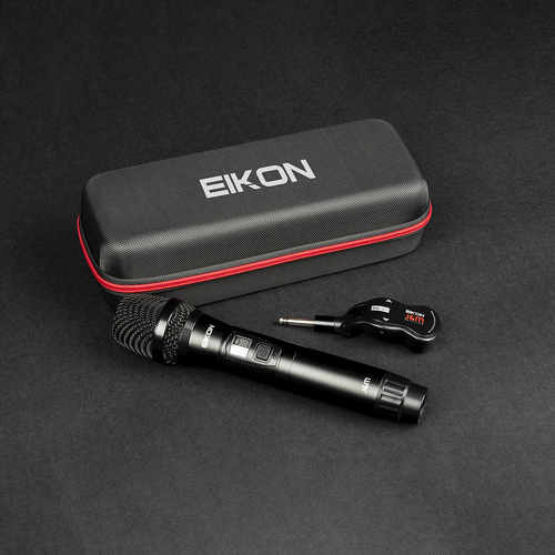 Eikon EKJMA UHF Handheld Wireless Microphone System 512-541.7 MHz with Receiver and USB-C Charging Cable
