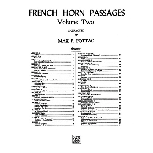 French Horn Passages Book 2