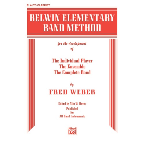 Belwin Elementary Band Method for E Flat Alto Clarinet