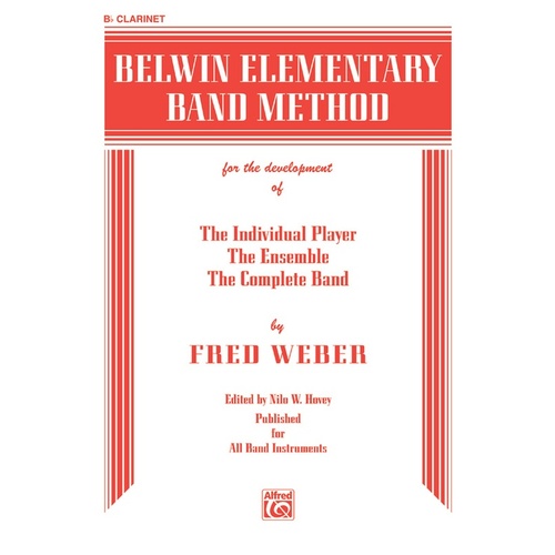 Belwin Elementary Band Method B Flat Clarinet Sheet Music