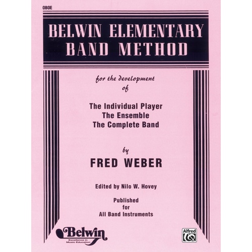 Belwin Elementary Band Method for Oboe