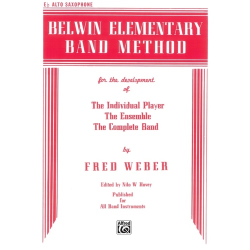 Belwin Elementary Band Method E Flat Alto Sax