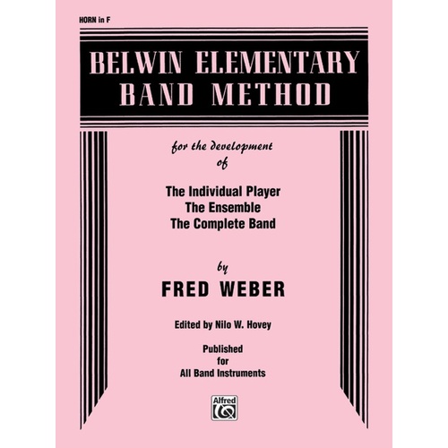 Belwin Elementary Band Method Horn In F