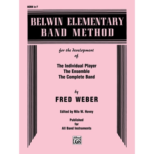 Belwin Elementary Band Method for French Horn in F