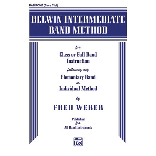 Belwin Intermediate Band Method for Baritone BC