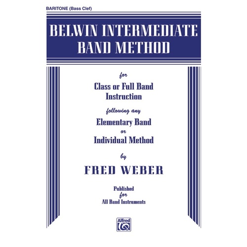 Belwin Intermediate Band Method Baritone Bc