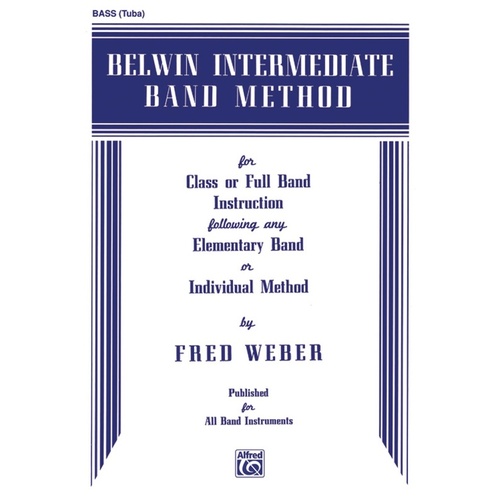 Belwin Intermediate Band Method for Tuba