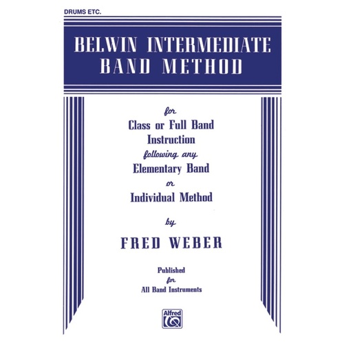 Belwin Intermediate Band Method for Drums